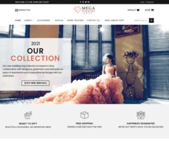 Megajewelryshop.com(Best Quality Jewelry Store Online) Screenshot