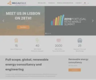 Megajoule.pt(Renewable energy consultancy) Screenshot