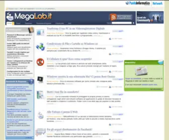 Megalab.it(Aperiodico gratuito di informatica e tecnologia) Screenshot
