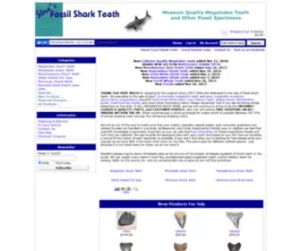 Megalodonteeth.com(Steve's Fossil Shark Teeth) Screenshot