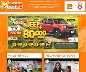 Megamaniadasorte.com.br(MEGAMANIA CAP) Screenshot