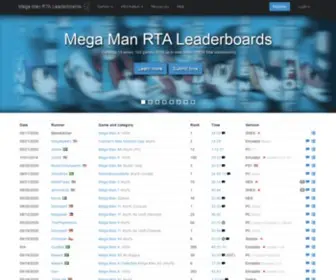 Megamanleaderboards.net(Mega Man RTA Leaderboards) Screenshot