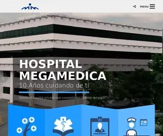 Megamedica.com(Hospital Megamedica) Screenshot