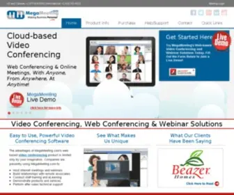 Megameeting.com(Video Conferencing Software) Screenshot
