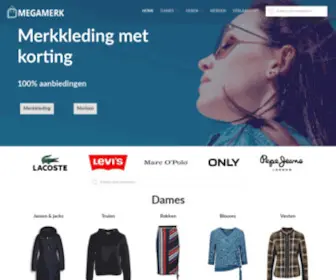 Megamerk.nl(Merkkleding met korting) Screenshot