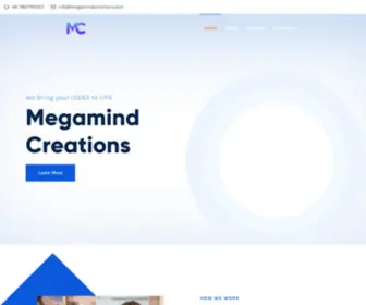 Megamindcreations.com(Bring your IDEAS to LIFE) Screenshot