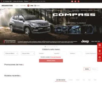 Megamotors.com.mx(Distribuidor autorizado Fiat Chrysler) Screenshot