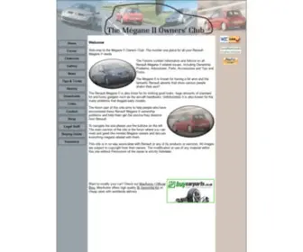 Meganeownersclub.co.uk(Renault Megane II Owners Club) Screenshot