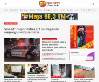 Meganewscv.com.br(Mega News Campo Verde) Screenshot