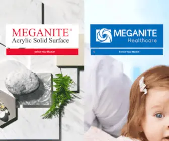 Meganite.com(Hygienic Surface for All Spaces) Screenshot