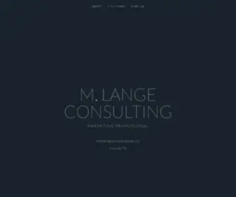 Meganlange.co(Lange Consulting) Screenshot