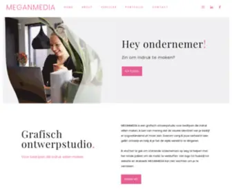 Meganmedia.nl(MEGANMEDIA is een grafisch ontwerpstudio voor bedrijven die indruk willen maken) Screenshot