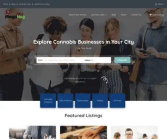 Meganug.com(Find Cannabis Businesses) Screenshot