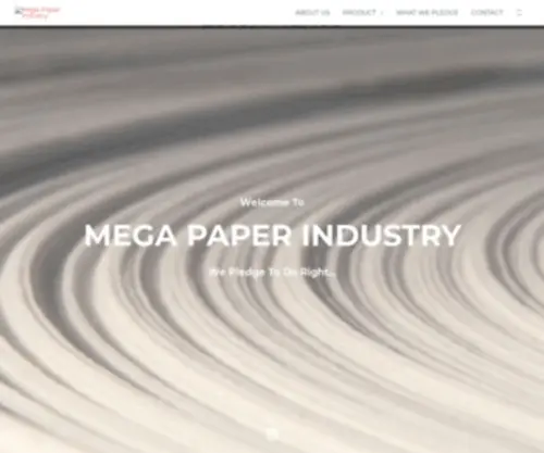 Megapaperindustry.com(We Pledge To Do Right) Screenshot