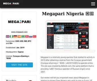 Megapari.com.ng(Important information for Nigerian bettors) Screenshot