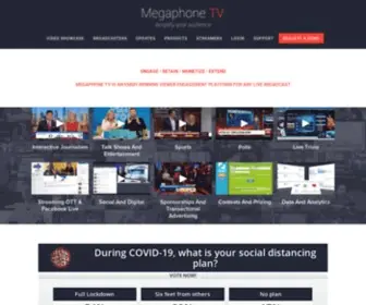 Megaphonetv.com(Megaphone TV) Screenshot