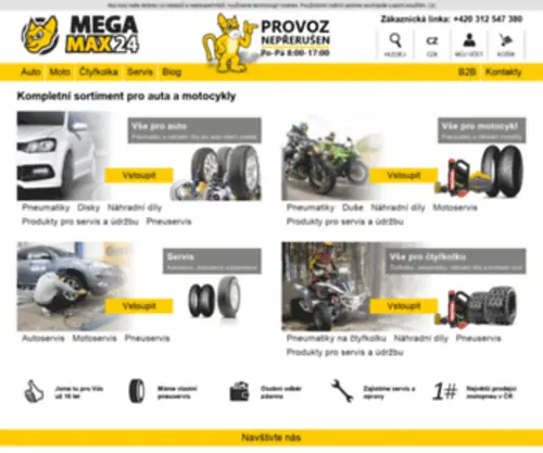Megapneuservis.cz(Úvod) Screenshot