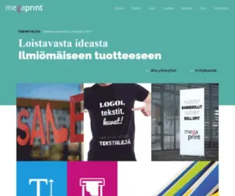 Megaprint.fi(Palveleva painotalo Helsingissä) Screenshot