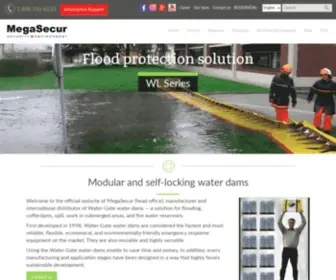 Megasecur.com(Contrôle et prévention des inondations) Screenshot