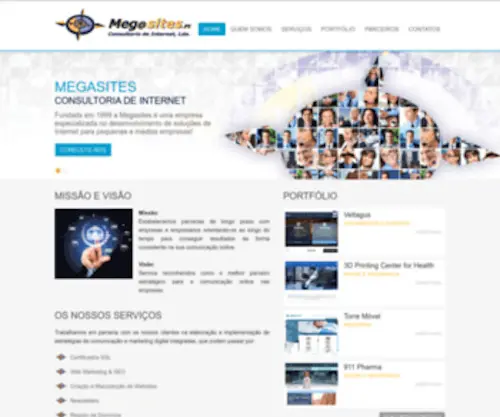 Megasites.com.pt(Webdesign, alojamento e manuten玢o de websites) Screenshot