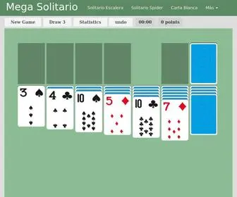 Megasolitario.com(Mega Solitario) Screenshot
