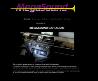 Megasoundcar-Audio.com(Megasoundcar Audio) Screenshot