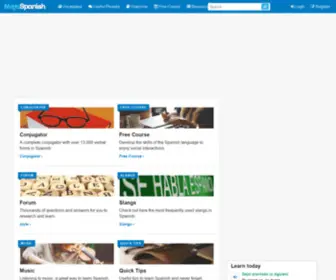 Megaspanish.com(Spanish Free Course Online) Screenshot