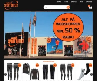 Megasportoutlet.dk(Megasport Outlet) Screenshot