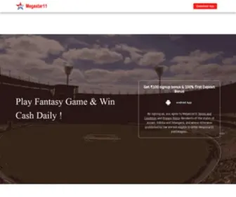 Megastar11.com(Download the best fantasy cricket app) Screenshot