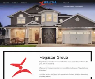 Megastardoors.com(Megastar Doors & Windows) Screenshot