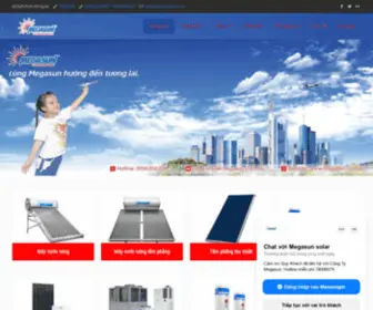 Megasun.com.vn(Nhà máy sản xuất thiết bị gia nhiệt nước nóng hàng đầu VN) Screenshot