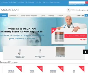 Megatan.org(Melanotan 2 Tanning Injections) Screenshot