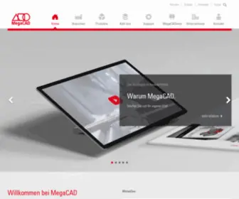 Megatech.de(CAD-Software für Maschinenbau, Metall und Blech) Screenshot