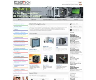 Megatech.ro(Solutii si echipamente pentru automatizari industriale) Screenshot