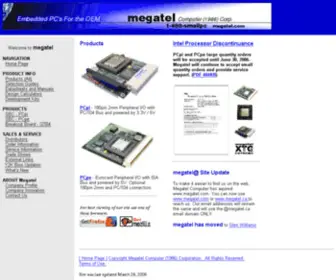 Megatel.ca(PC/104, PC104 Embedded PC, SBC) Screenshot