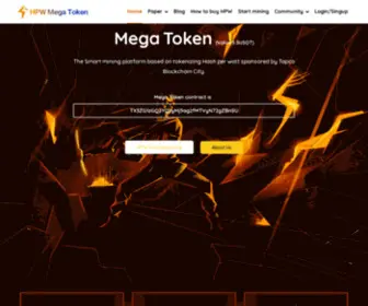 Megatoken.net(Megatoken cloud mining platform) Screenshot