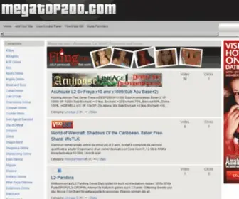Megatop200.com(Megatop 200) Screenshot