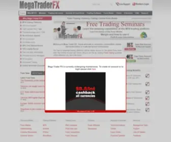 Megatraderforex.com(Trading Forex with Mega Trader FX) Screenshot