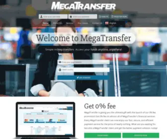 Megatransfer.com(E-Money and Bank Transfers) Screenshot