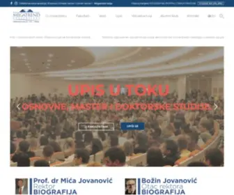 Megatrend.edu.rs(Megatrend Univerzitet) Screenshot