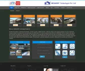 Megavent.in(Megavent Retractable Roofs) Screenshot