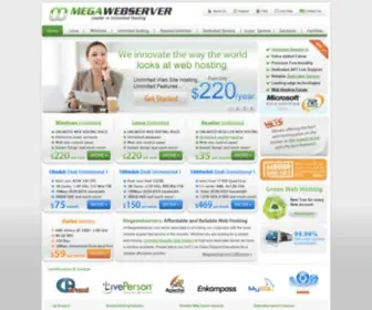 Megawebserver.com(Unlimited Reseller Web Hosting) Screenshot