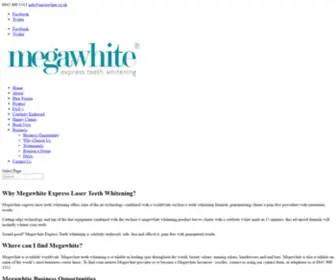 Megawhite.co.uk(Express Teeth Whitening) Screenshot