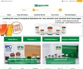 Megazyme.com(A Global Leader in Analytical Reagents) Screenshot