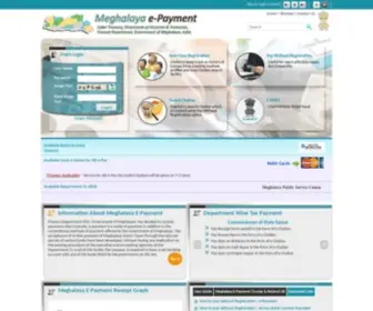 Megepayment.gov.in(Meghalaya e) Screenshot