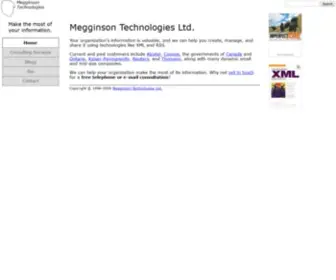 Megginson.com(Megginson Technologies) Screenshot