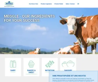 Meggle-Foodsystems.com(MEGGLE FOOD INGREDIENTS & SOLUTIONS) Screenshot