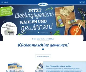 Meggle.de(Herzlich willkommen bei MEGGLE) Screenshot