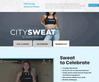 MeghanmcFerran.com(CitySweat) Screenshot