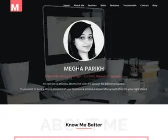 Meghaparikh.com(Digital Marketing Strategist) Screenshot